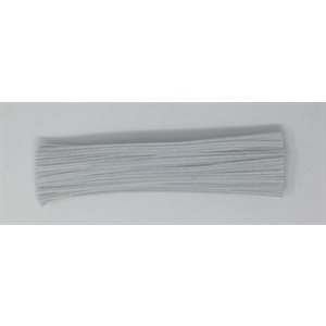 Pipe Cleaners 12" WHITE ~PKG 100