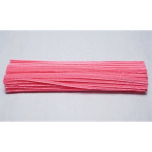 Pipe Cleaners 12" PINK ~PKG 100