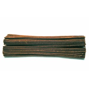 Pipe Cleaners 12" BROWN ~PKG 100