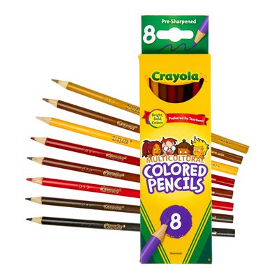 Pencil Crayons Multicultural ~BOX 8
