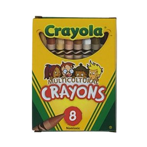 Crayola Multicultural Crayons ~BOX 8