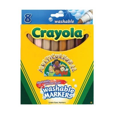 Multicultural Wash Markers ~BOX 8