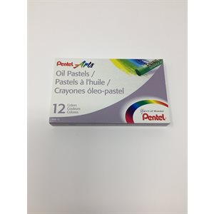 Pentel Arts Oil Pastels ASST'D ~BOX 12